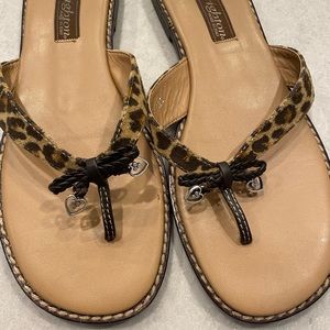 Brighton leopard sandals size 8